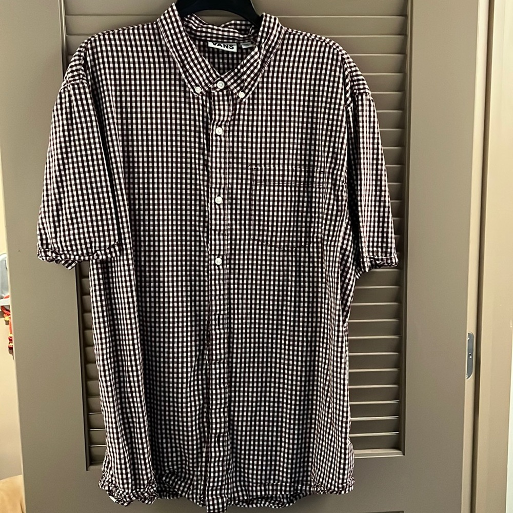 Vans short sleeve button down XXL